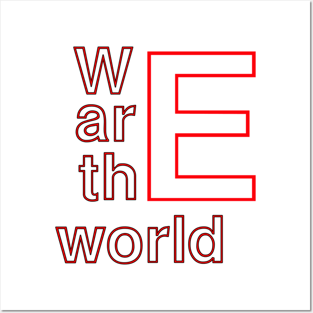 we are the world Wall Art by sarahnash